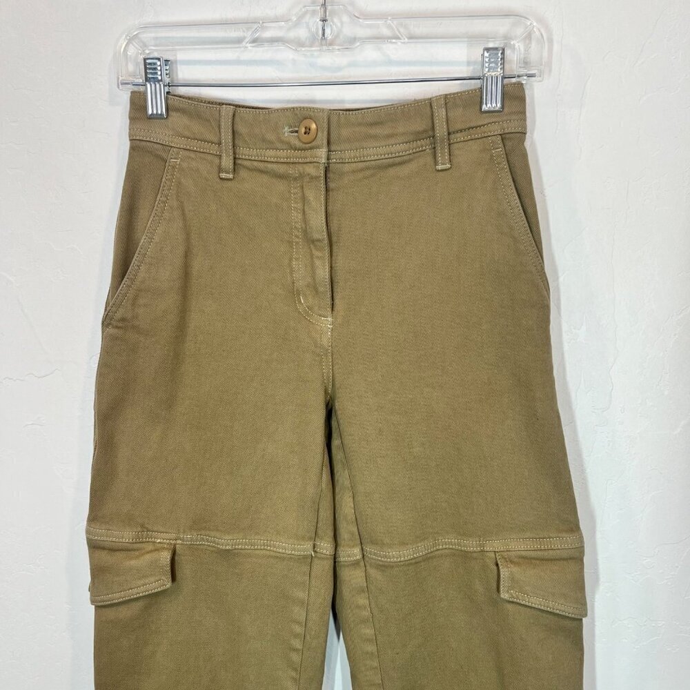Aritzia Wilfred Free Women's Maeve Cargo Pants Size 00 Taupe Beige 90's Y2K - Picture 4 of 11